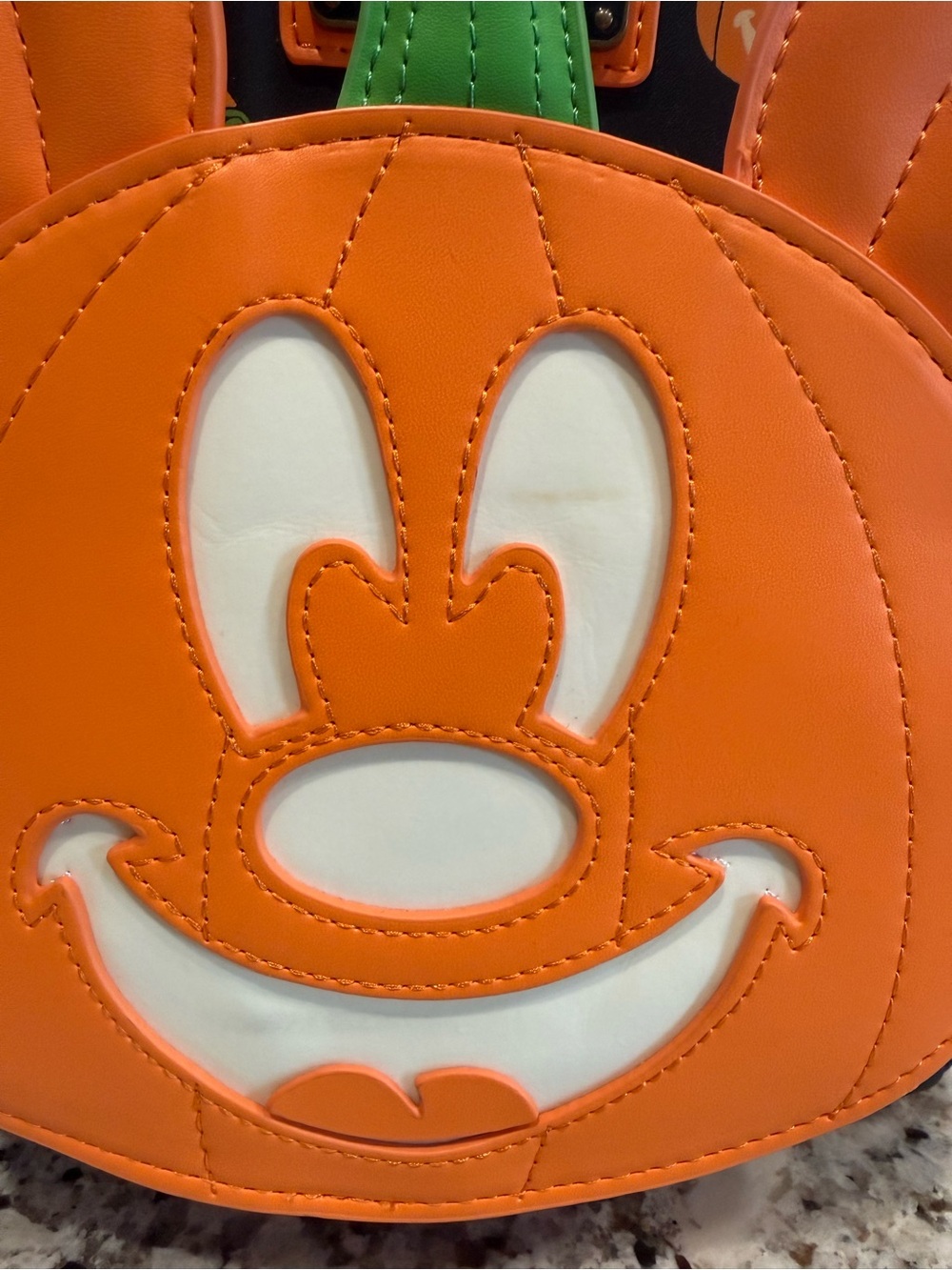 Disney Orange & Black Mickey Pumpkin Mini Backpack - Picture 7 of 7